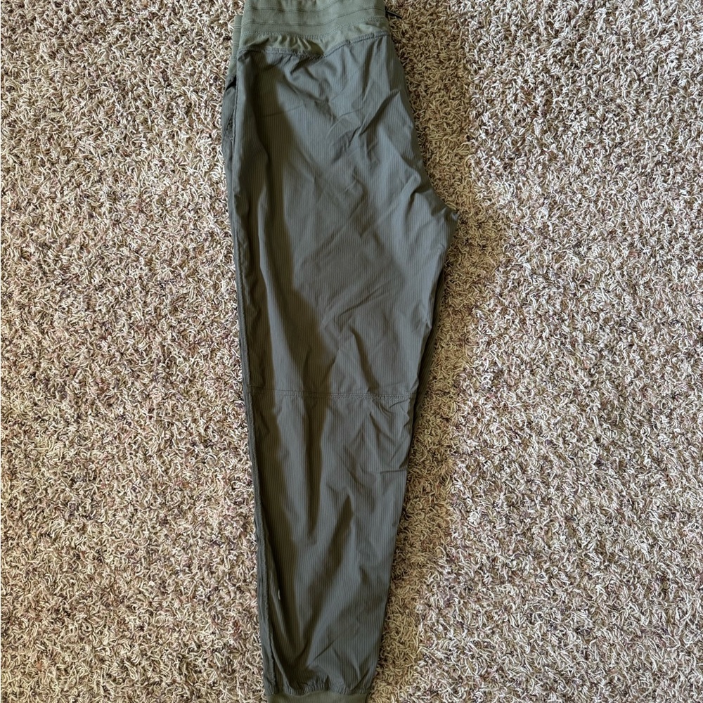 Green Track Pants with Slim Fit and Cotton Blend